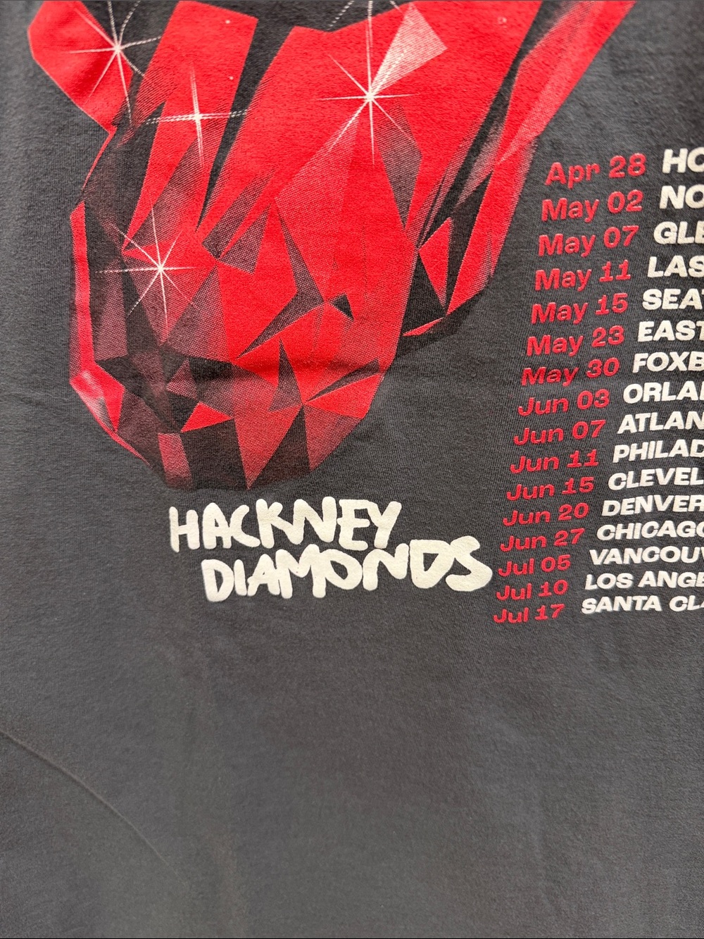 Rolling Stones Hackney Diamonds Tour 2024 Tee XXL Double Sided Shirt - Picture 5 of 12